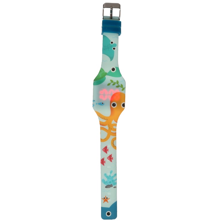 Silicone Digital Watch - Splosh Sealife Waterproof with CR2016 Battery Included