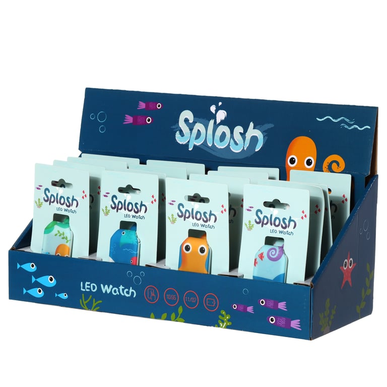 Silicone Digital Watch - Splosh Sealife Waterproof with CR2016 Battery Included
