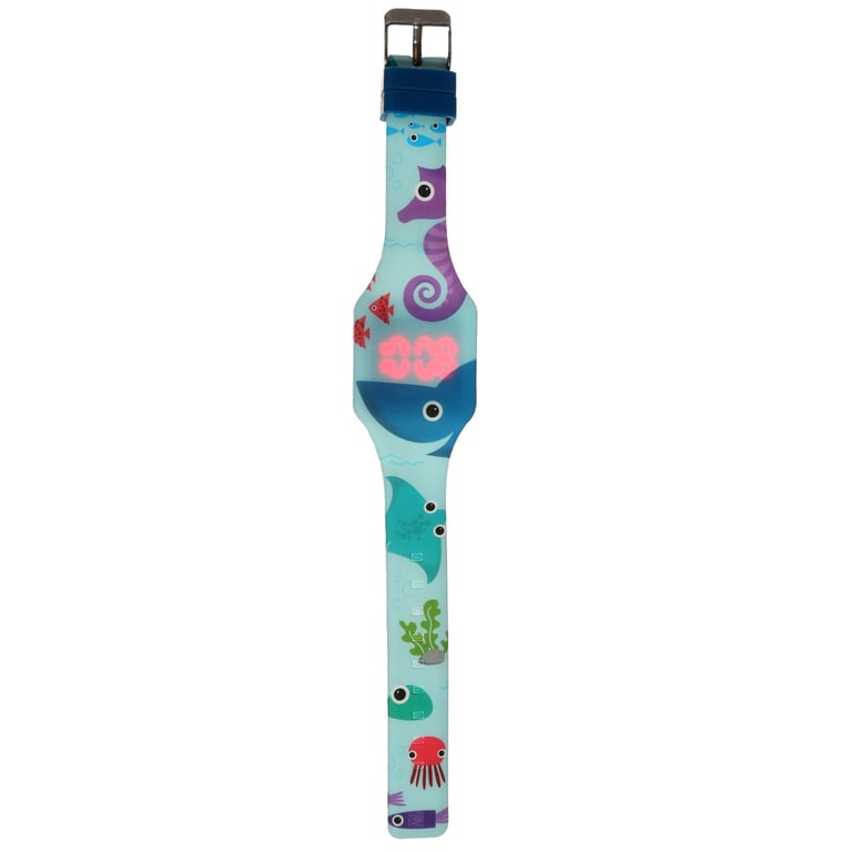 Silicone Digital Watch - Splosh Sealife Waterproof with CR2016 Battery Included