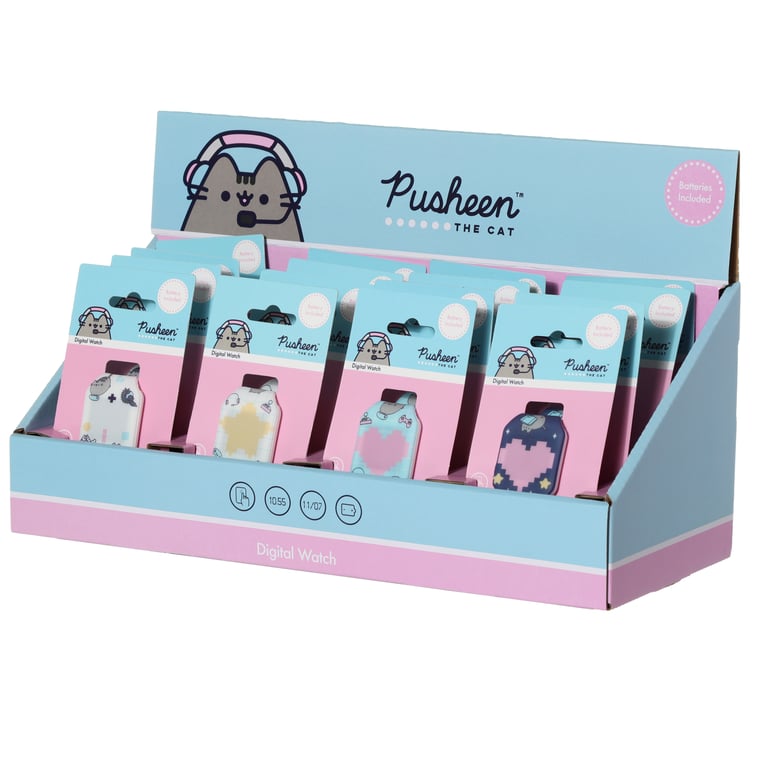 Silicone Pusheen Cat Digital Watch - Battery Included