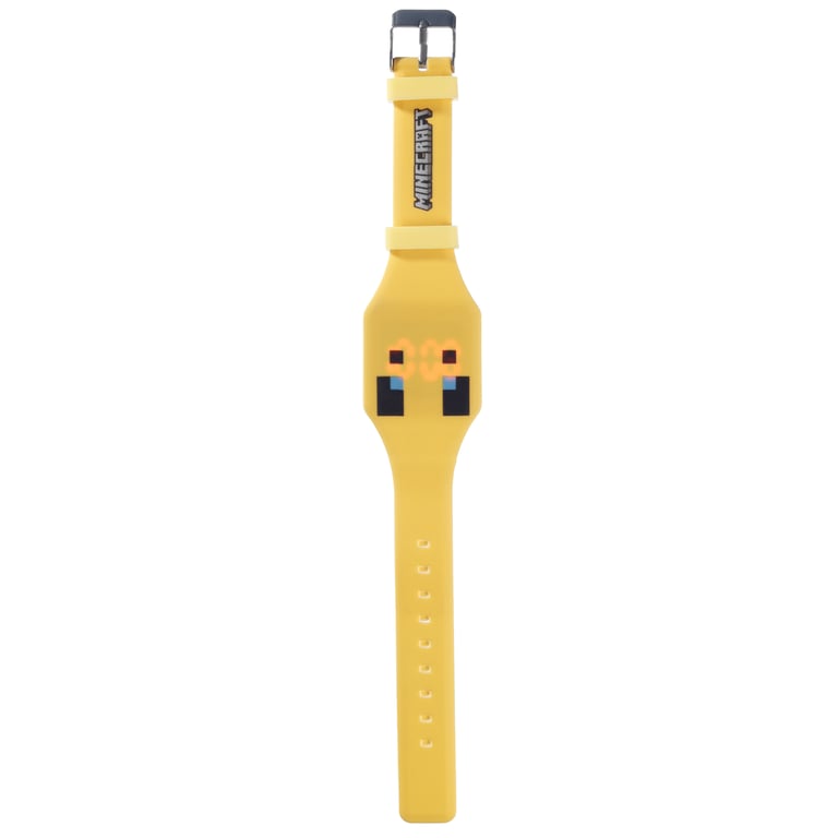 Silicone Digital Watch - Minecraft Faces, Licensed and Battery Operated