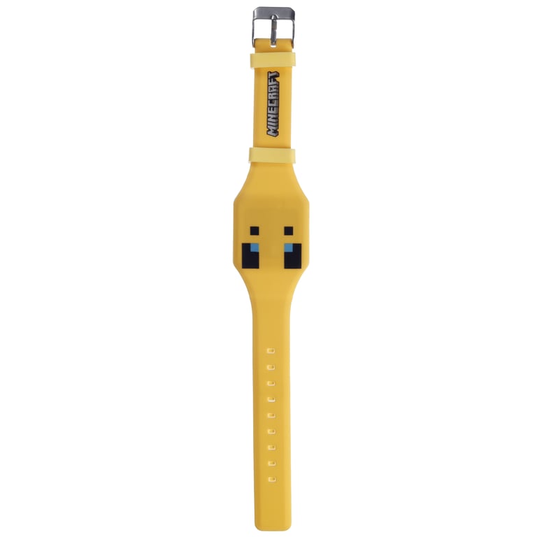Silicone Digital Watch - Minecraft Faces, Licensed and Battery Operated