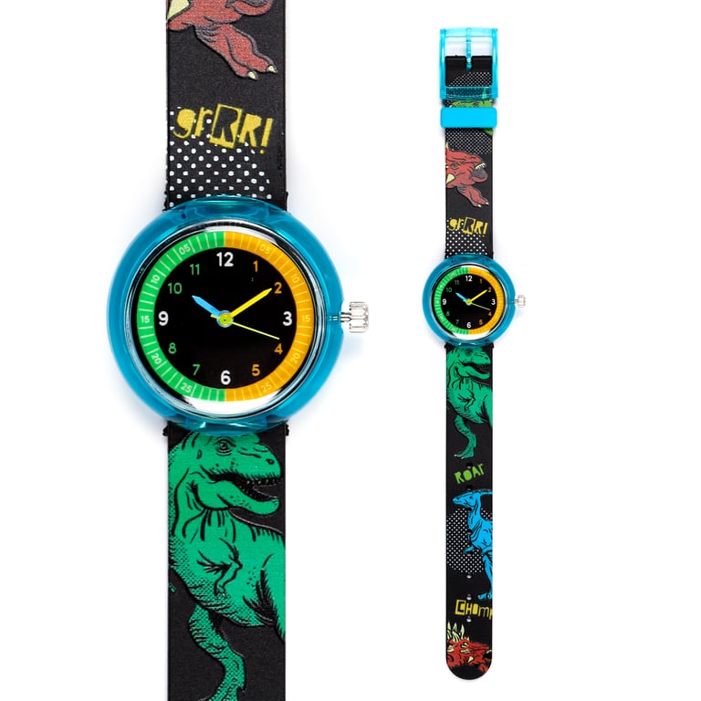 Analogue Watch - Dinosauria PVC Metal CE Marked Battery Included