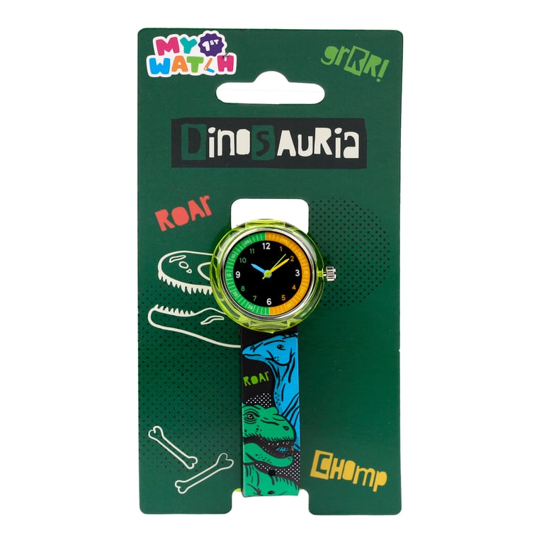 Analogue Watch - Dinosauria PVC Metal CE Marked Battery Included