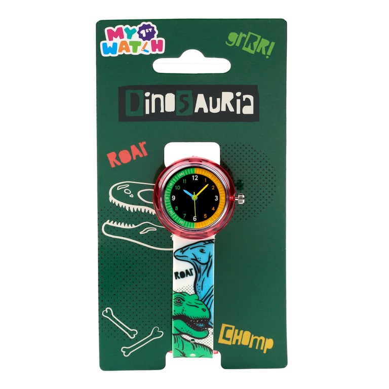 Analogue Watch - Dinosauria PVC Metal CE Marked Battery Included