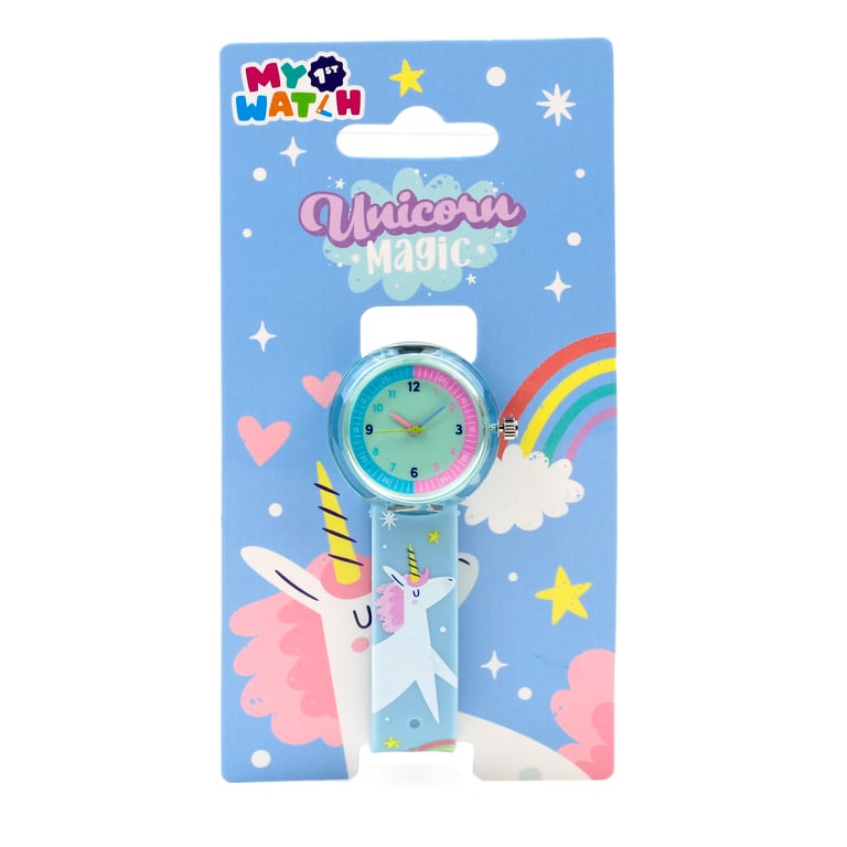 Analogue Unicorn Magic Watch - PVC Metal Design with LR626 Battery Included, CE/UKCA Marked