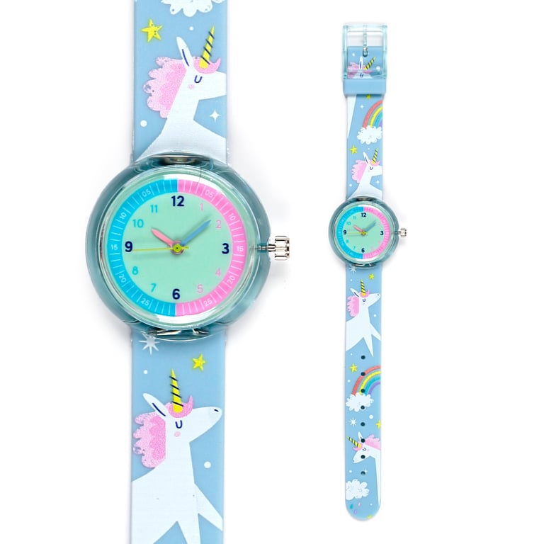 Analogue Unicorn Magic Watch - PVC Metal Design with LR626 Battery Included, CE/UKCA Marked
