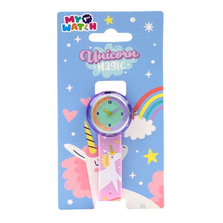Analogue Unicorn Magic Watch - PVC Metal Design with LR626 Battery Included, CE/UKCA Marked