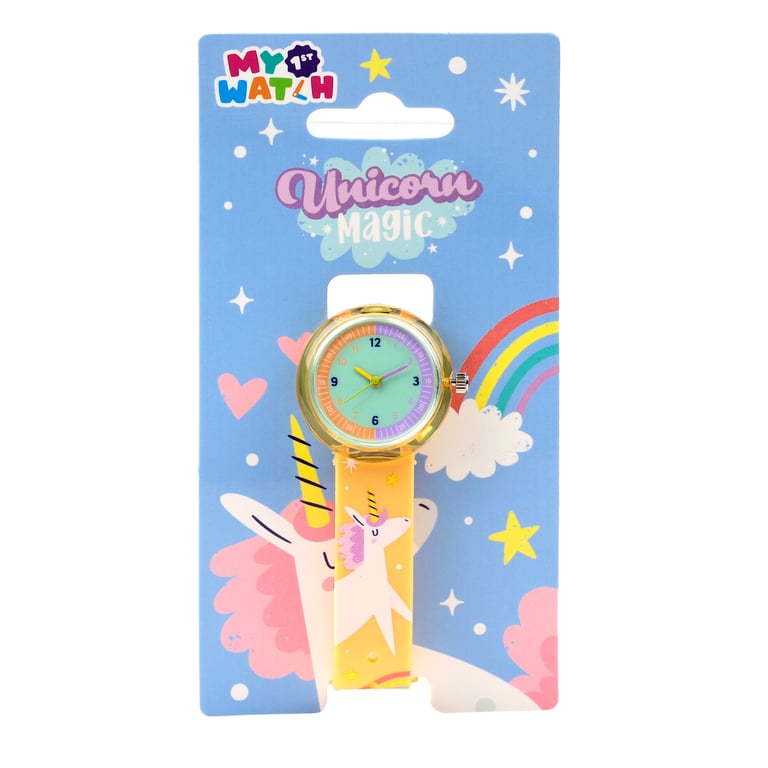 Analogue Unicorn Magic Watch - PVC Metal Design with LR626 Battery Included, CE/UKCA Marked