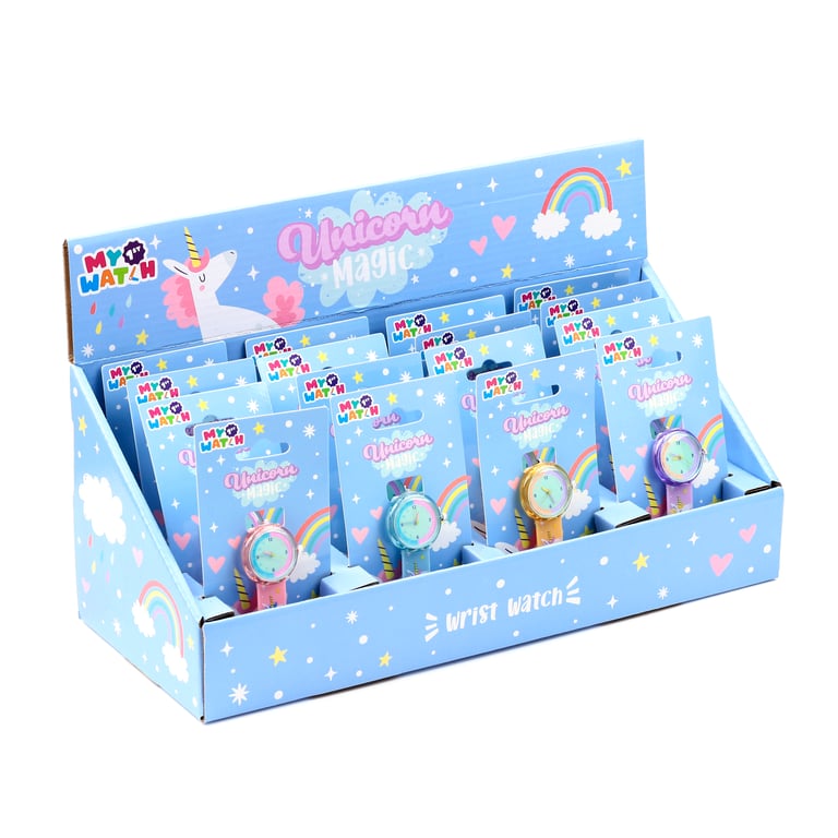 Analogue Unicorn Magic Watch - PVC Metal Design with LR626 Battery Included, CE/UKCA Marked