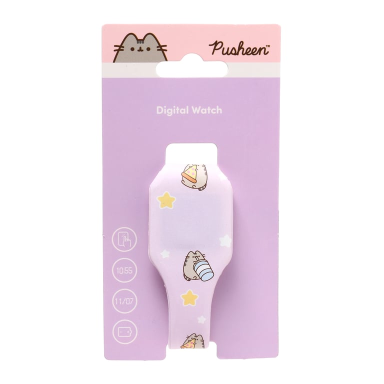 Silicone Digital Watch - Pusheen Cat Foodie & Fun, Battery Included