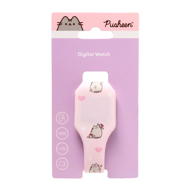 Silicone Digital Watch - Pusheen Cat Foodie & Fun, Battery Included