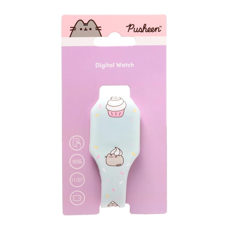 Silicone Digital Watch - Pusheen Cat Foodie & Fun, Battery Included