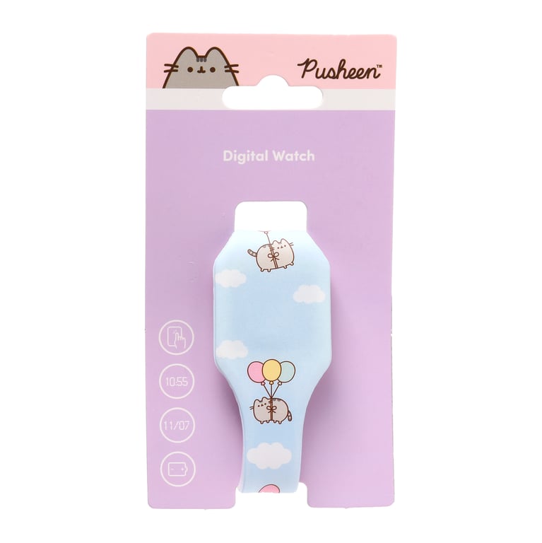 Silicone Digital Watch - Pusheen Cat Foodie & Fun, Battery Included
