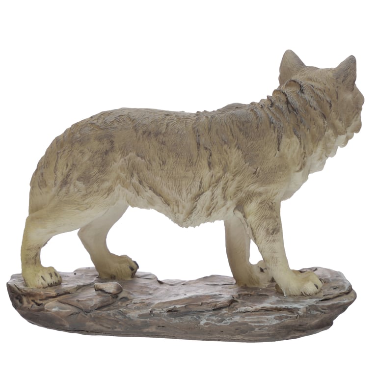Moonlight Protector Resin Northern Wolf Figurine Home Decor Statue