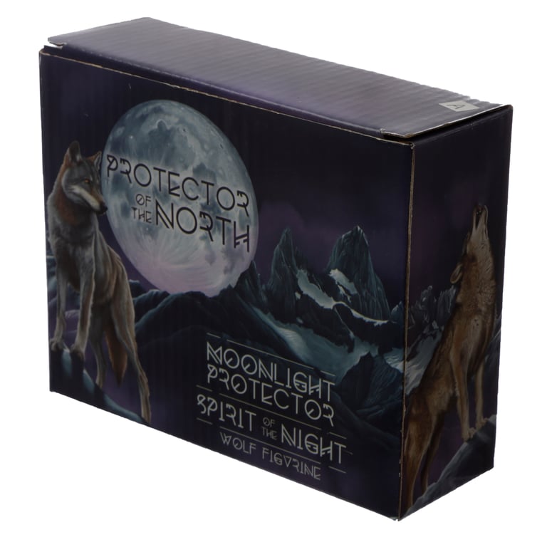 Moonlight Protector Resin Northern Wolf Figurine Home Decor Statue