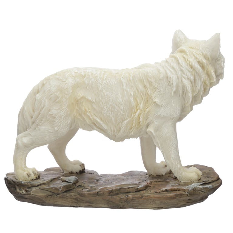 Resin Spirit of the Night North Protector Wolf Figurine - Home Decor Statue