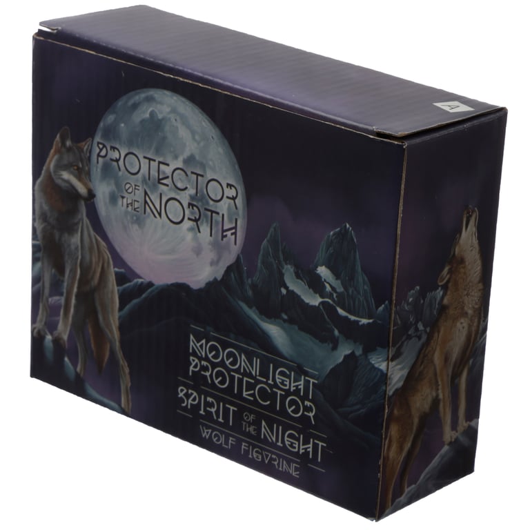 Resin Spirit of the Night North Protector Wolf Figurine - Home Decor Statue