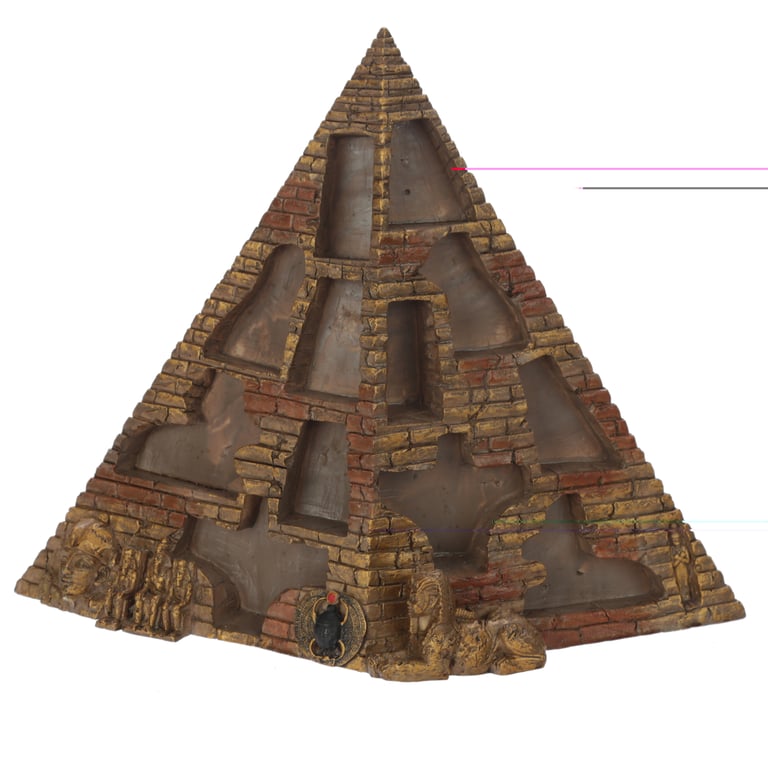 Resin Pyramid Display Stand - Novelty Home Decor Showcase