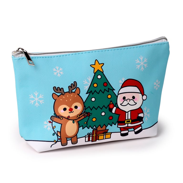 PVC Toiletry Makeup Wash Bag, Medium Size, Vegan Packaging, Christmas Gift