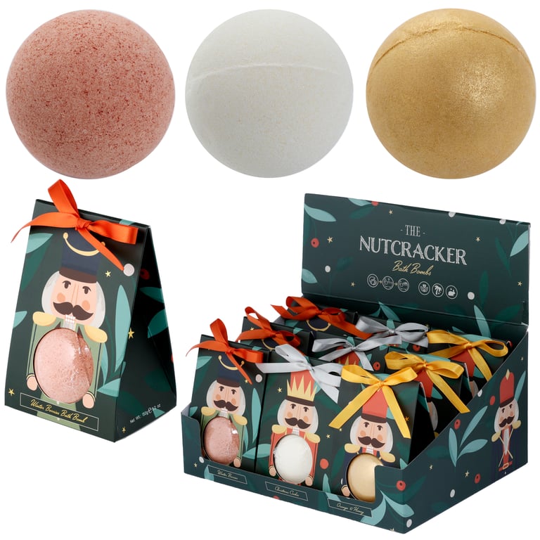 Handmade Christmas Bath Bomb - Cruelty-Free, Vegan, and Palm Oil Free Gift Box