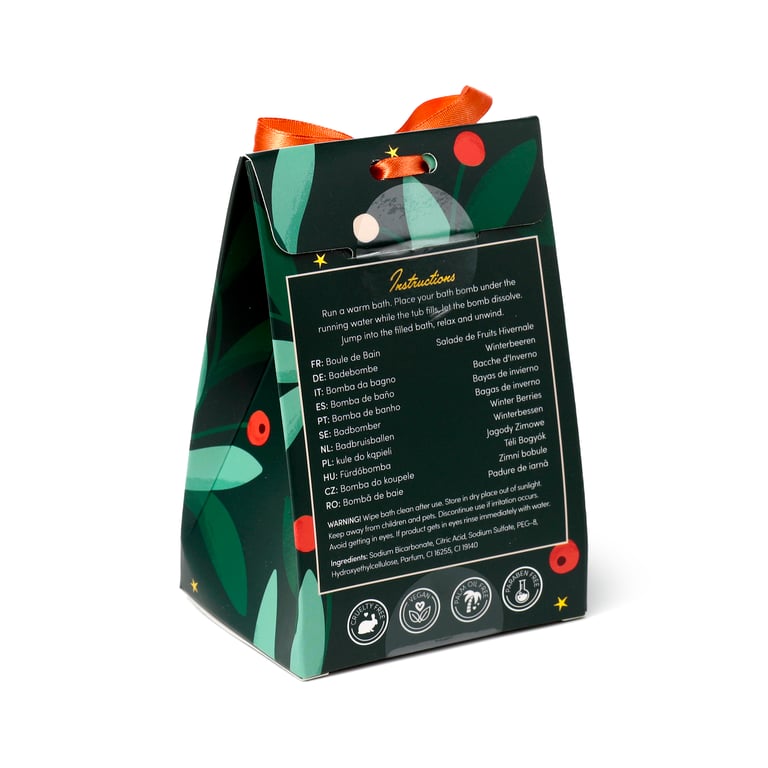 Handmade Christmas Bath Bomb - Cruelty-Free, Vegan, and Palm Oil Free Gift Box