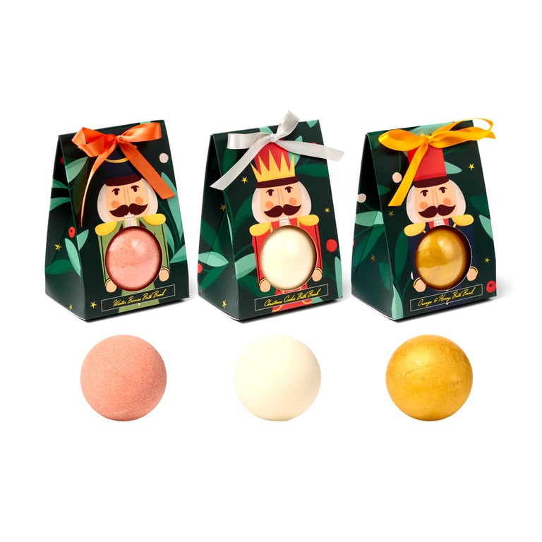 Handmade Christmas Bath Bomb - Cruelty-Free, Vegan, and Palm Oil Free Gift Box