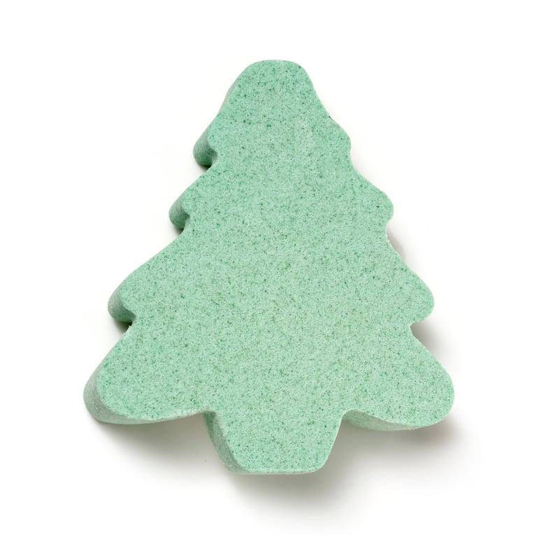 Handmade Shaped Christmas Tree Bath Bomb - Vegan, Palm Oil Free & Cruelty Free Holiday Pine Scented Gift Box