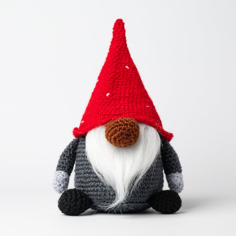 Christmas Gonk Crochet Kit - Polyester Wool, Hook and Stuffing Included