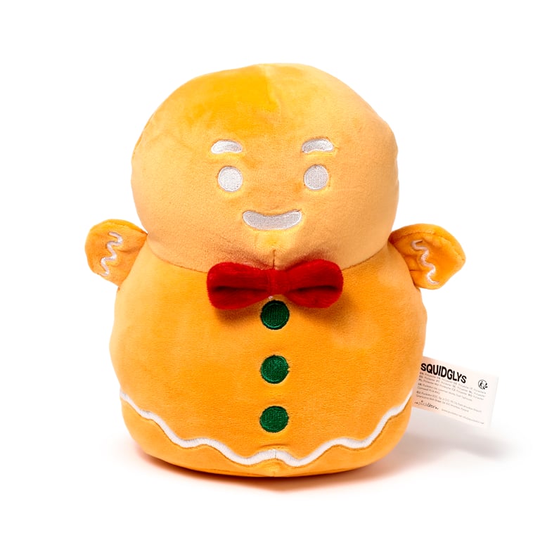 Baker Street Christmas Gingerbread Man Velboa Plush Toy - CE/UKCA Marked & EN71 Compliant