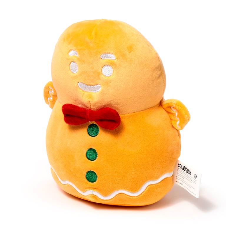 Baker Street Christmas Gingerbread Man Velboa Plush Toy - CE/UKCA Marked & EN71 Compliant