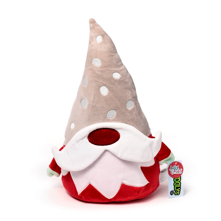 Squidglys Christmas Gonk - CE Marked, EN71 Compliant Velboa Plush Toy for Kids