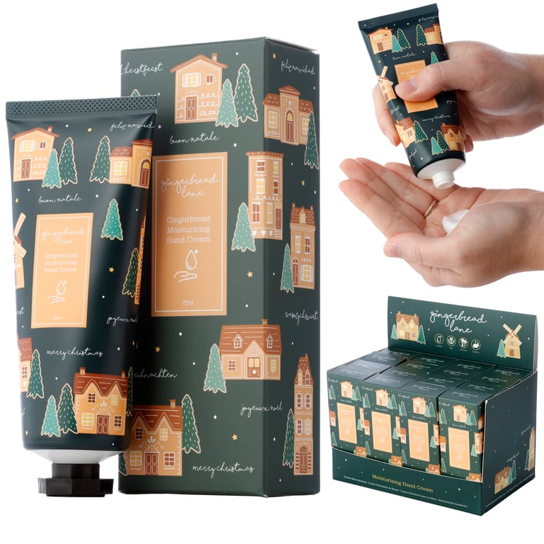 Vegan Moisturising Gingerbread Hand Cream 75ml - Cruelty & Palm Oil Free