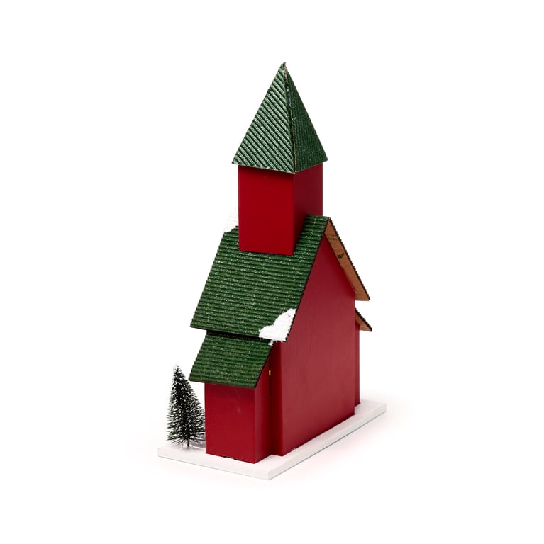 LED Christmas Church Decoration - Biodegradable Glitter & Batteries Included