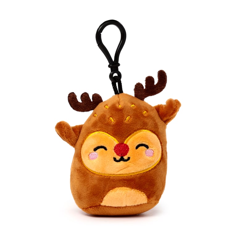 Squidglys Festive Friends Christmas Plush Keychain Toy Decoration