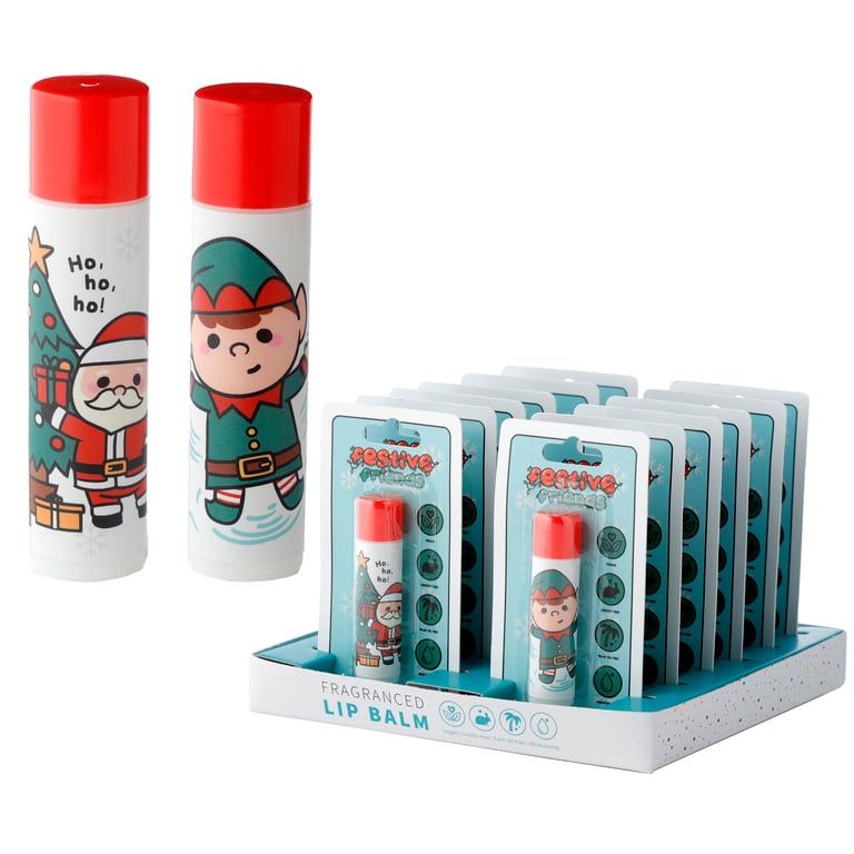 Festive Friends Vanilla Orange Stick Lip Balm - Cruelty Free & Vegan
