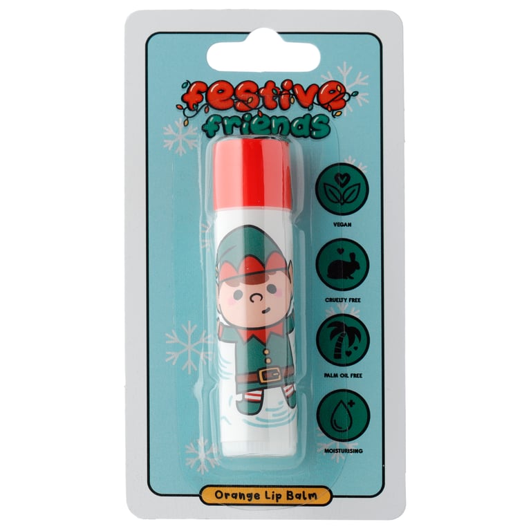 Festive Friends Vanilla Orange Stick Lip Balm - Cruelty Free & Vegan