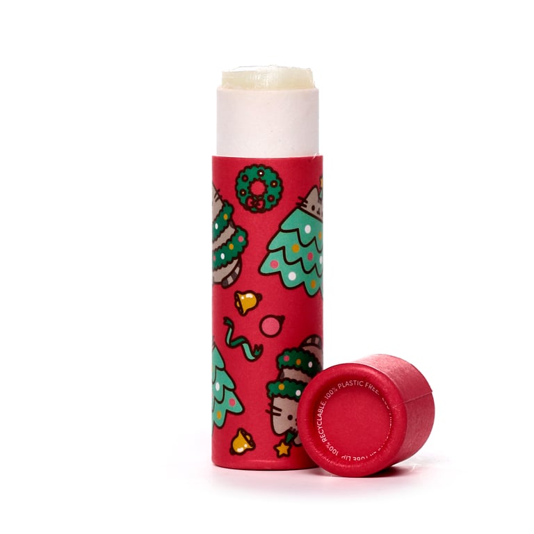Pusheen Christmas Lip Balm - Eco Friendly & Vegan, Cruelty Free, Plastic Free