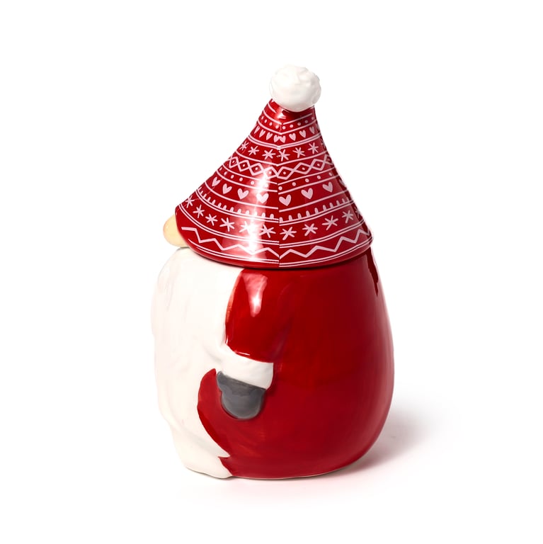 Ceramic Peeping Lid Christmas Gonk Mug - Food Safe & Unique Design