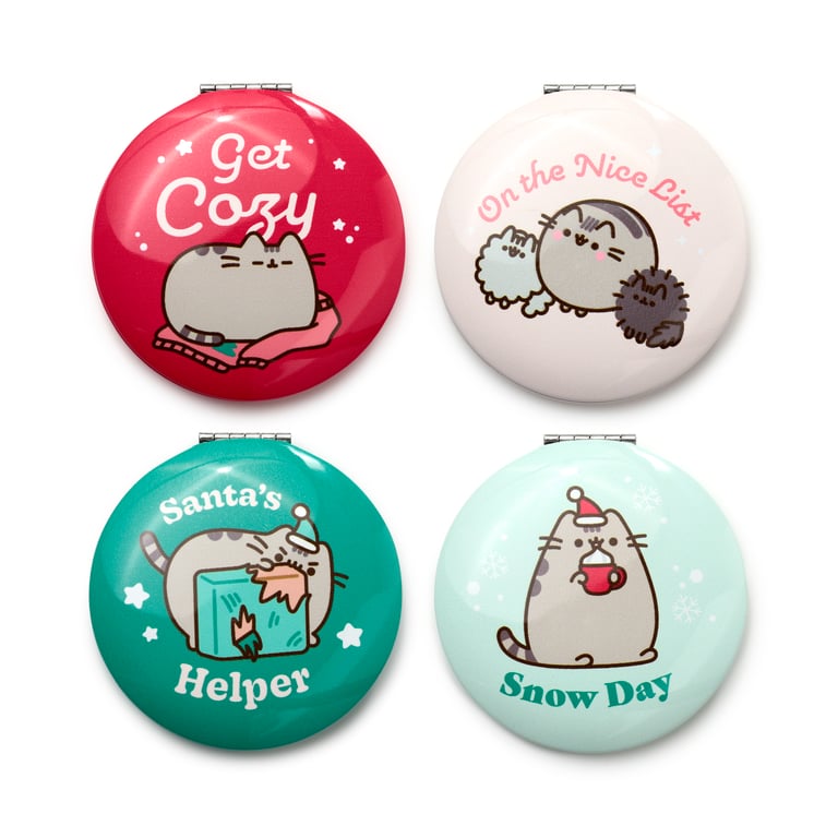 Pusheen Cat Compact Mirror - Metal & Glass Home Decor Licensed Gift