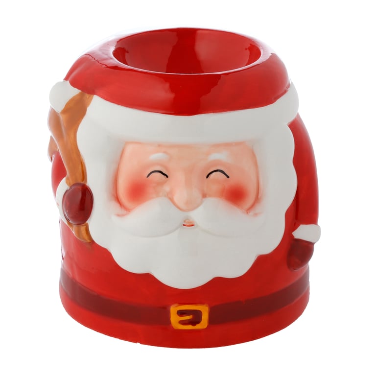 Ceramic Santa Shaped Dolomite Oil Burner - Christmas Home Decor Gift