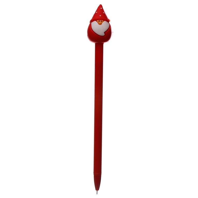 Christmas Topper Festive Novelty Pen - CE Marked, Durable ABS PVC Silicone Construction, Fine Tip Nib.