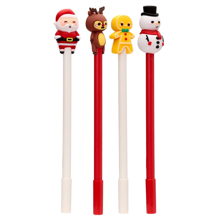 Fine Tip Christmas Pen - Black Ink, Fine Nib, CE/UKCA Marked, ABS PVC Silicone Construction