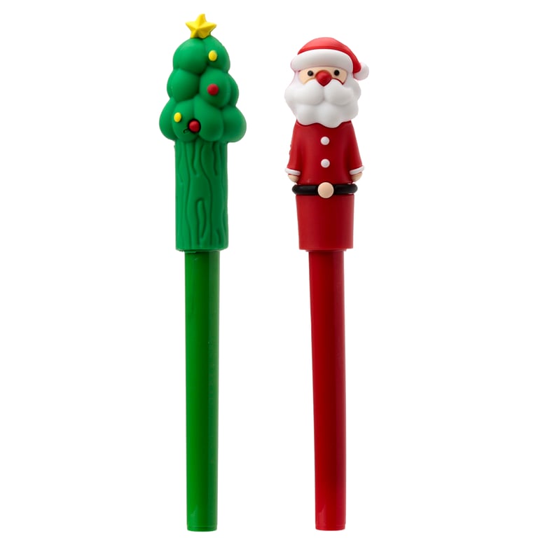 Christmas Festive Friends CE Marked Plastic Pen - EN71 Compliant Writing Instrument for All Ages (3 Years)