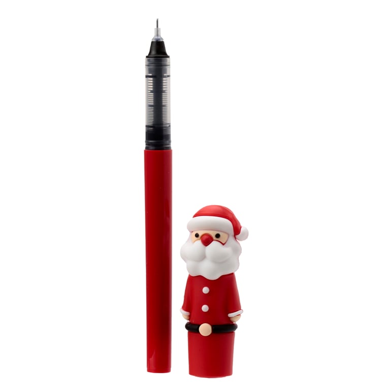 Christmas Festive Friends CE Marked Plastic Pen - EN71 Compliant Writing Instrument for All Ages (3 Years)