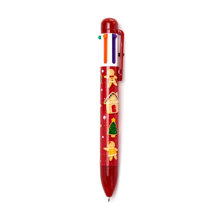 Multi Colour Christmas Baker Street Gingerbread Pen - CE Marked, Kid Safe, 6 Colours
