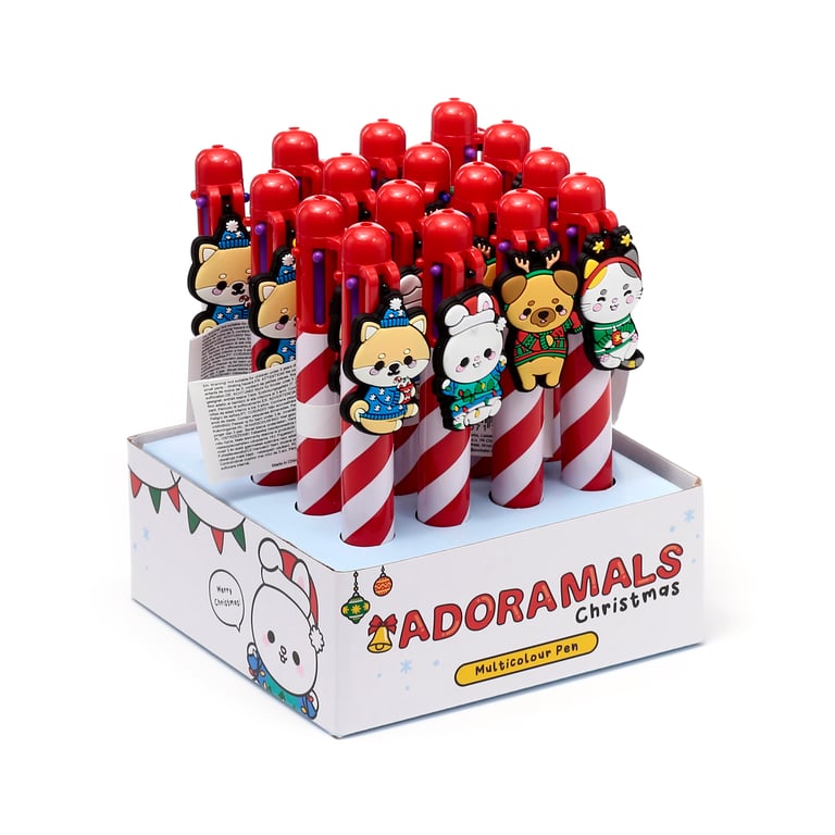 6 Colour CE Marked Multi-Colour Pen by Adoramals - Perfect Christmas Gift for Kids