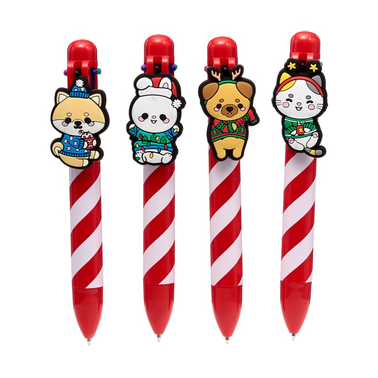 6 Colour CE Marked Multi-Colour Pen by Adoramals - Perfect Christmas Gift for Kids