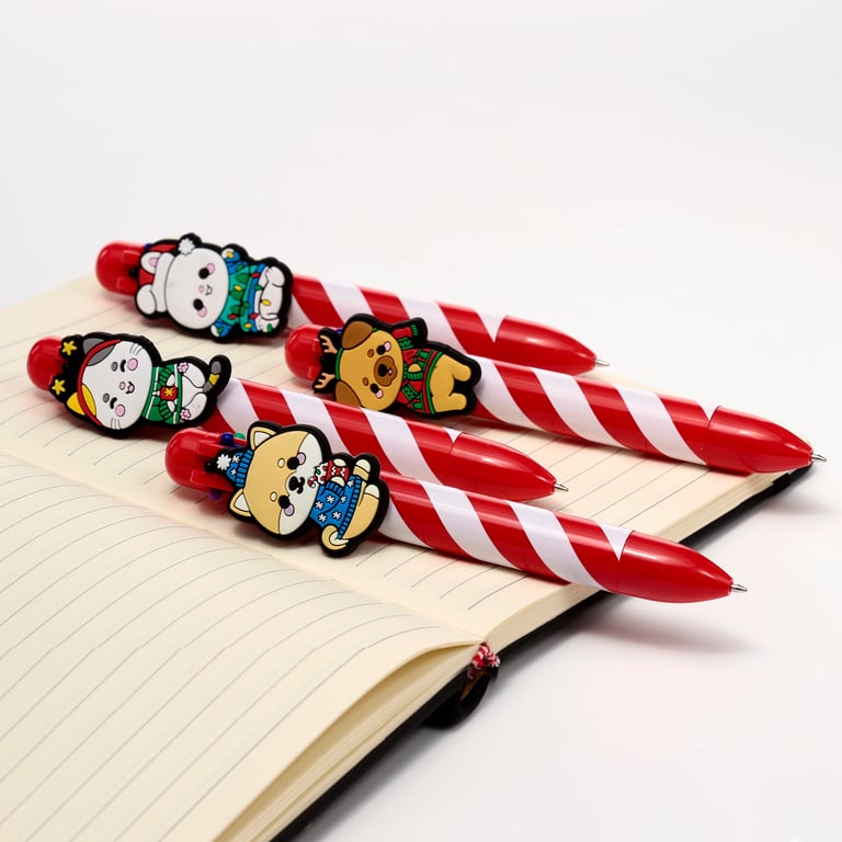 6 Colour CE Marked Multi-Colour Pen by Adoramals - Perfect Christmas Gift for Kids