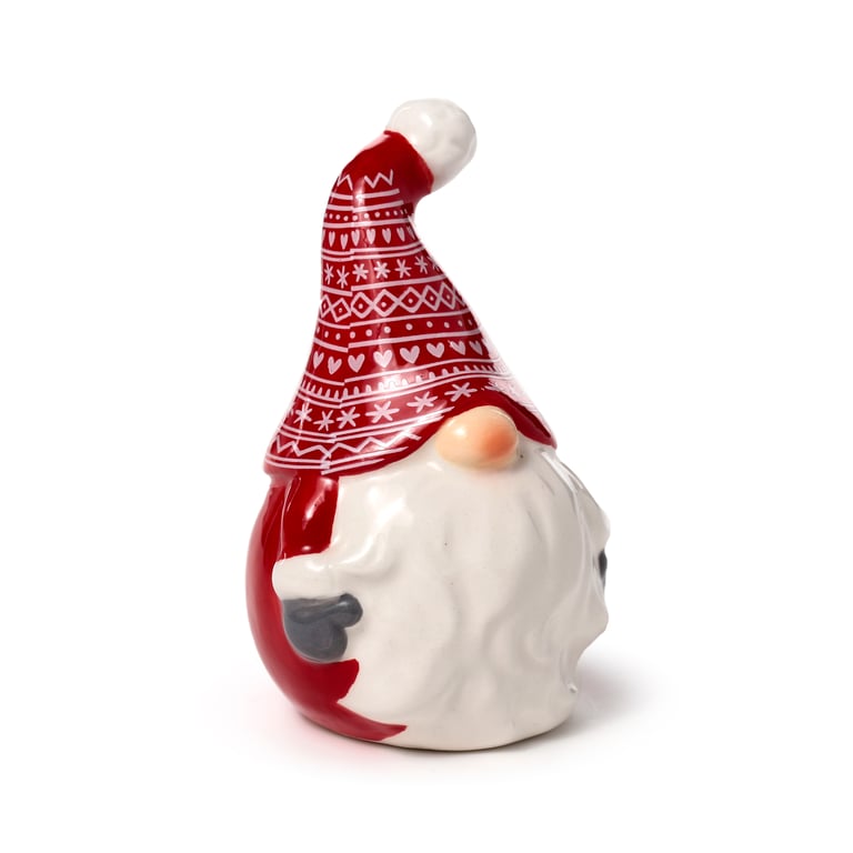 Ceramic Scandi Christmas Gonk Salt & Pepper Set - Food Safe Kitchenware